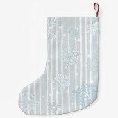 Eerste Kerstmis Custom Baby Meisje Sneeuwman Kleine Kerstsok (Achterkant)