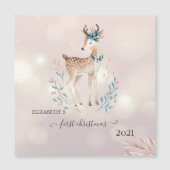 Eerste Kerstmis, Cute Deer Holiday (Voorkant)