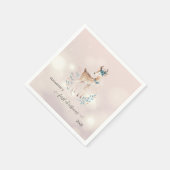 Eerste Kerstmis, Cute Deer Holiday Servet (Hoek)