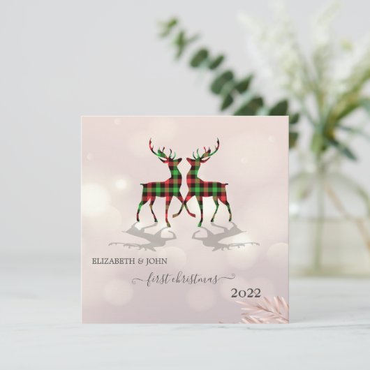 Eerste Kerstmis, Cute Deers Buffalo Pset (Staand voorkant)