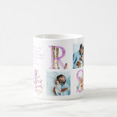 Eerste Kerstmis ... Cute Holiday Photo Collage Koffiemok (Center)