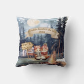 Eerste Kerstmis Cute Nieuwgetrouwd Huwelijkscadeau Kussen (Achterkant)