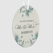 Eerste Kerstmis: de heer en mevrouw Eucalyptus Gre Ornament (voorkant)