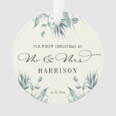 Eerste Kerstmis: de heer en mevrouw Eucalyptus Gre Ornament (voorkant)