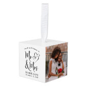 Eerste Kerstmis de heer Mrs. Passen getrouwd 3 Fot Decoratie (Voorkant hoekig)