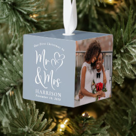 Eerste Kerstmis, de heer Mrs. Passen getrouwd Foto Decoratie