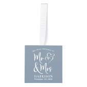 Eerste Kerstmis, de heer Mrs. Passen getrouwd Foto Decoratie (Voorkant)