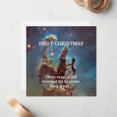 Eerste Kerstmis Drie Magi van Oud Reizen Ver Notitiekaartje (Voorkant / Achterkant in situ)