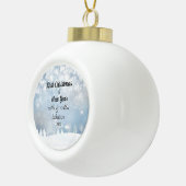 Eerste Kerstmis en nieuwjaar op maat Keramische Bal Ornament (Rechts)