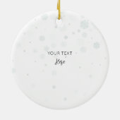 Eerste Kerstmis Familie van Drie Naam Schattigee G Keramisch Ornament (Achterkant)