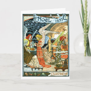 Eerste Kerstmis Feestdagen Kaart