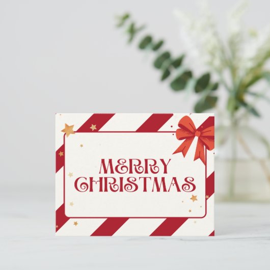 Eerste Kerstmis Feestdagenkaart (Staand voorkant)