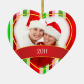 Eerste Kerstmis/Foto Keramisch Ornament (Voorkant)