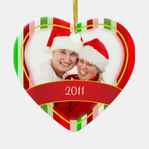 Eerste Kerstmis/Foto Keramisch Ornament