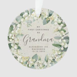 Eerste kerstmis foto van grootouder/ander familiel ornament