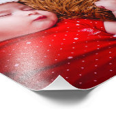 Eerste Kerstmis Foto Vergroting met Overlay Foto Afdruk (Hoek)