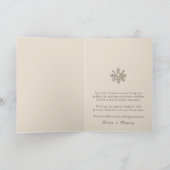 Eerste Kerstmis fotokaart voor Passen getrouwd Kaart (Binnen)