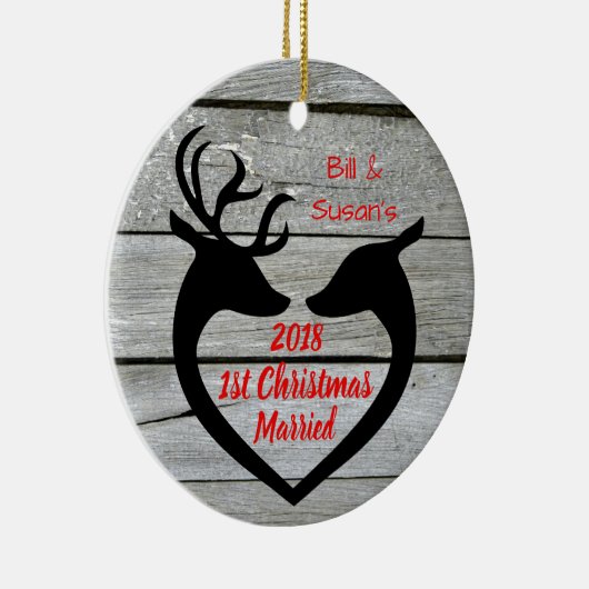 Eerste Kerstmis Gepersonaliseerd Ornament van het  (Rechts)