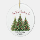 Eerste kerstmis getrouwd ornament (Links)