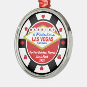 Eerste Kerstmis Getrouwd Vegas Ornament 2023 (Links)