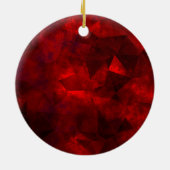Eerste Kerstmis getrouwd zwart rood glitter druppe Keramisch Ornament (Achterkant)