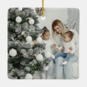 Eerste Kerstmis Goedgekeurde keramische versiering Keramisch Ornament (Achterkant)