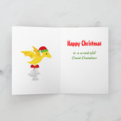 Eerste Kerstmis Grote kleinzoon Dinosaur T Rex Kaart (Binnen)
