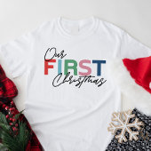 Eerste kerstmis Heren Wit T-shirt