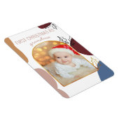 Eerste Kerstmis | Holly Shapes Gold Arch Photo Magneet (Rechterzijde)