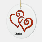 Eerste Kerstmis in 2011 Keramisch Ornament (Links)