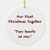 Eerste Kerstmis in 2011 Keramisch Ornament (Achterkant)