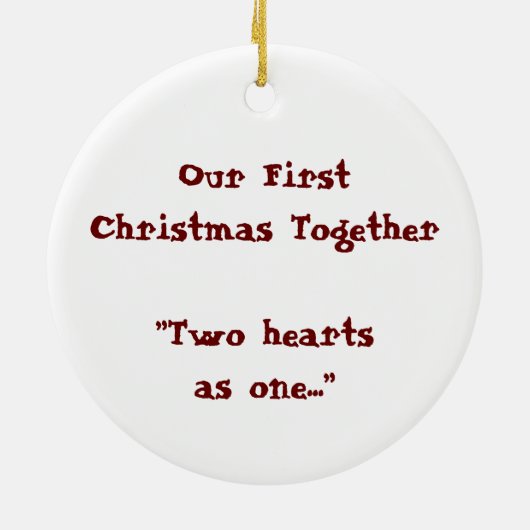 Eerste Kerstmis in 2011 Keramisch Ornament (Achterkant)