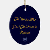 Eerste Kerstmis in de Hemel 2015 Keramisch Ornament (Rechts)