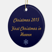 Eerste Kerstmis in de Hemel 2015 Keramisch Ornament (Links)