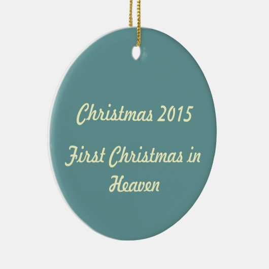 Eerste Kerstmis in de Hemel 2015 Keramisch Ornament (Rechts)