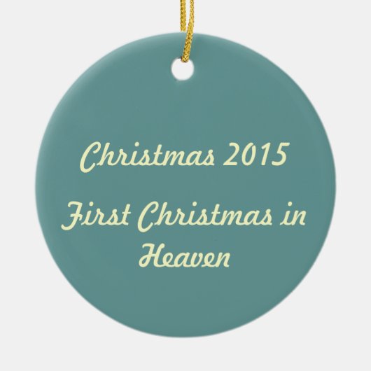 Eerste Kerstmis in de Hemel 2015 Keramisch Ornament (Voorkant)