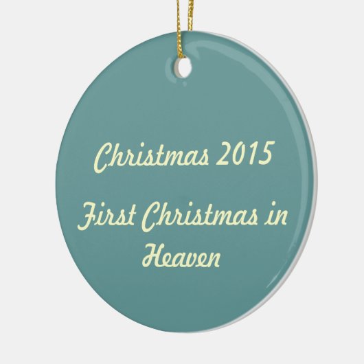 Eerste Kerstmis in de Hemel 2015 Keramisch Ornament (Links)