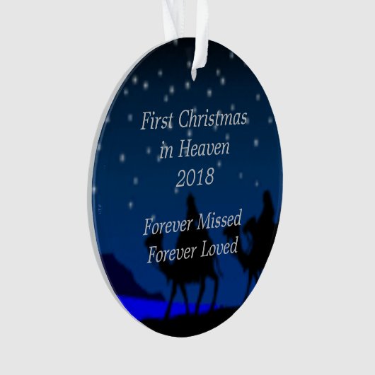 Eerste Kerstmis in de hemel 2018 Persoonlijk Ornament (voorkant)