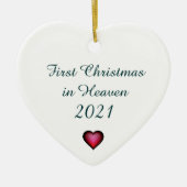 Eerste Kerstmis in de Hemel 2021 Keramisch sieraad Keramisch Ornament (Voorkant)