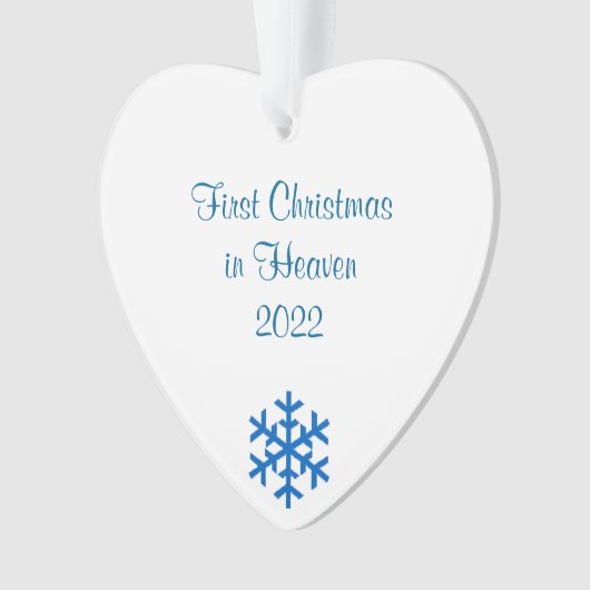 Eerste Kerstmis in de hemel 2022 Ornament (voorkant)