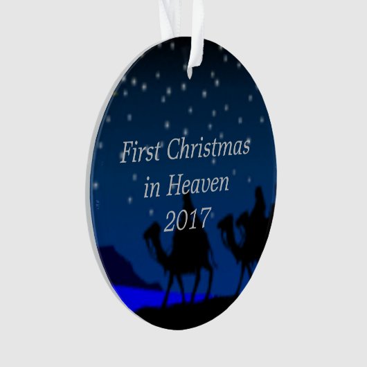 Eerste Kerstmis in de hemel in 2017 Ornament (voorkant)