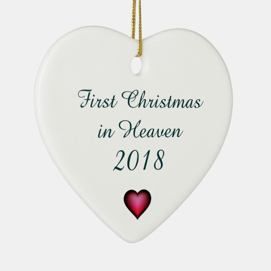 Eerste Kerstmis in de hemel Keramisch Ornament (Rechts)