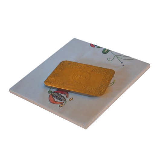 Eerste Kerstmis in de Wereldoorlog Tegeltje (Zijkant)