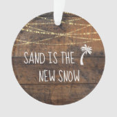 Eerste Kerstmis in Florida met de palmboomvakantie Ornament (voorkant)