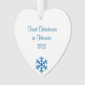 Eerste Kerstmis in Heaven 2021 Ornament (voorkant)