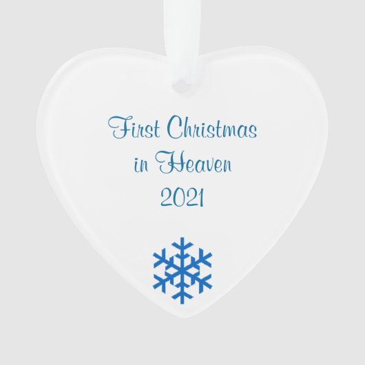 Eerste Kerstmis in Heaven 2021 Ornament (voorkant)