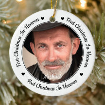 Eerste Kerstmis in Heaven Modern 2 Foto Memorial