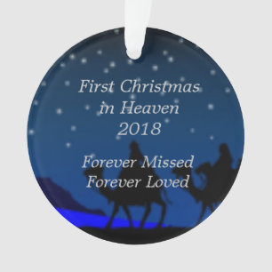 Eerste Kerstmis in Hemel Gepersonaliseerde 2018 Ornament