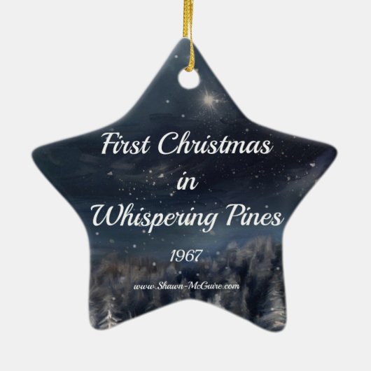 Eerste Kerstmis in het Ornament met whisky's (Achterkant)