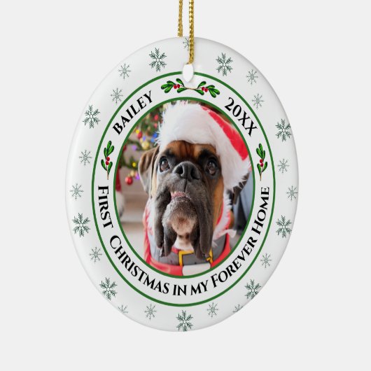 Eerste Kerstmis in mijn Forever Home Pet Ornament (Rechts)